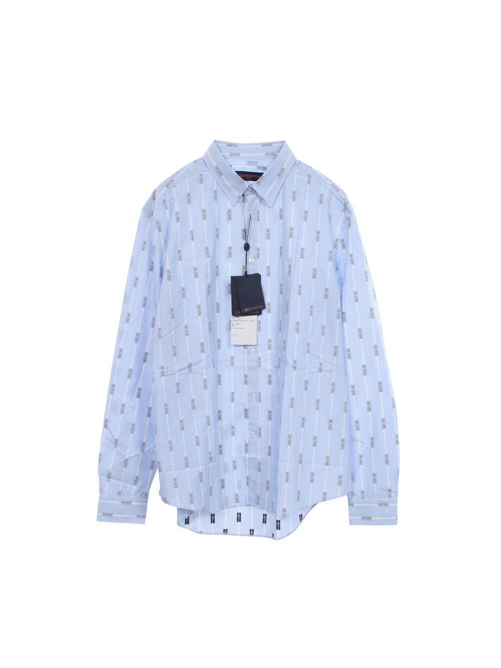 Louis Vuitton Logo Print Striped Shirt #350017L45B